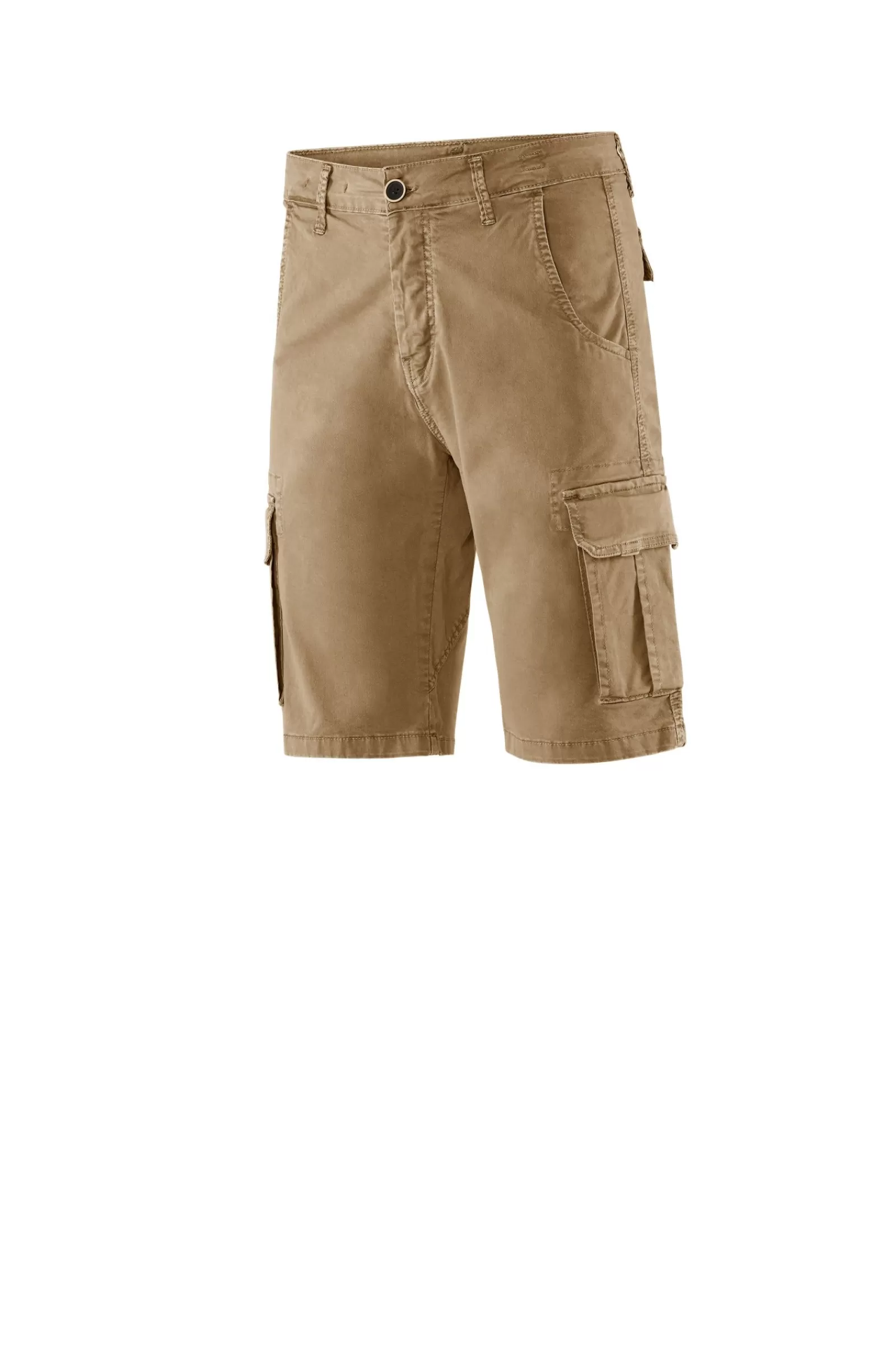 Uomo Bomboogie Bermuda & Shorts>Bermuda Cargo In Gabardina Di Cotone