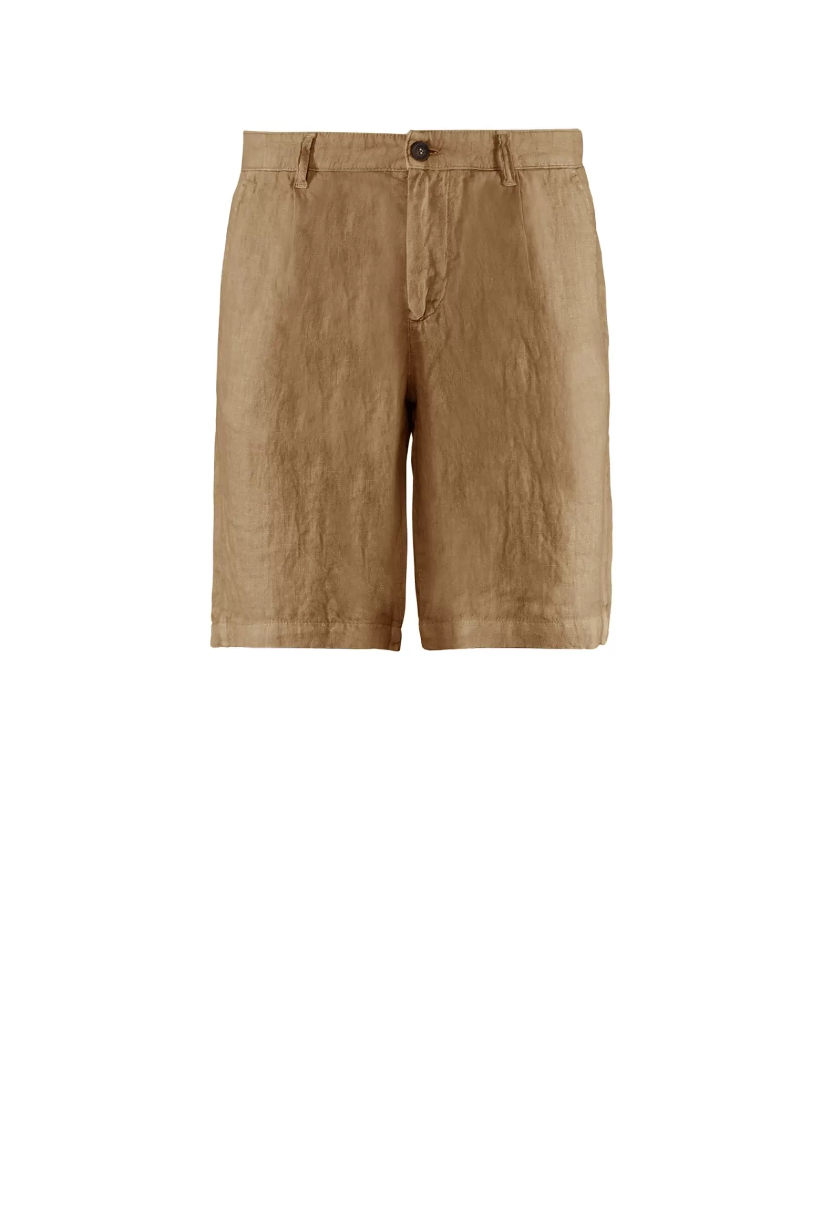 Uomo Bomboogie Bermuda & Shorts>Bermuda Chino In Lino Con Pinces