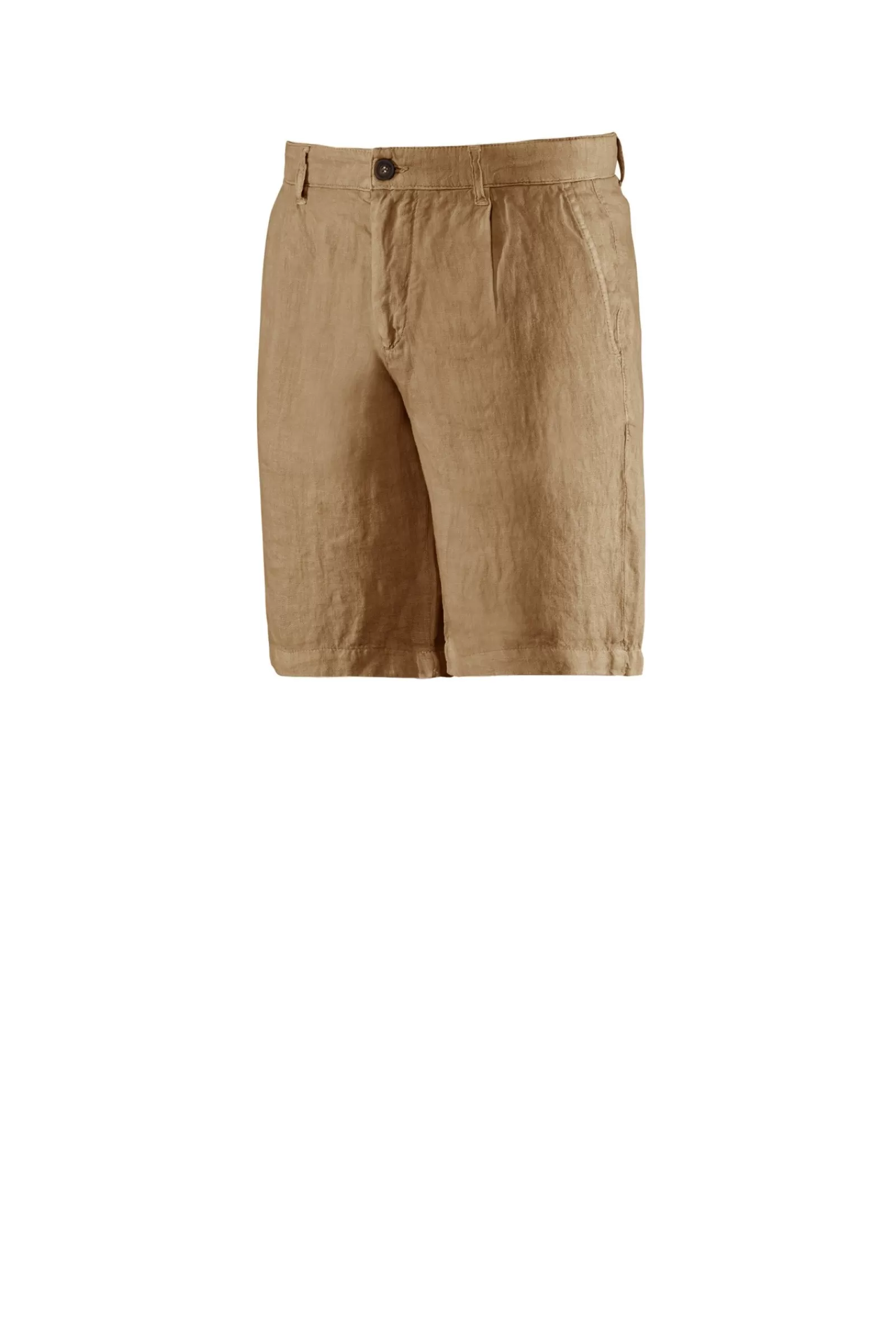 Uomo Bomboogie Bermuda & Shorts>Bermuda Chino In Lino Con Pinces