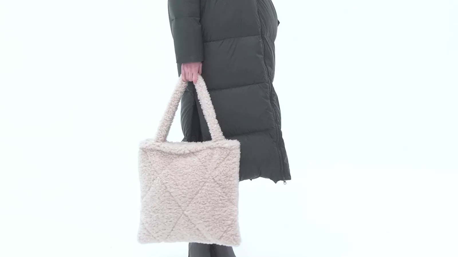 Donna Bomboogie Borse & Zaini>Borsa Shopper In Sherpa