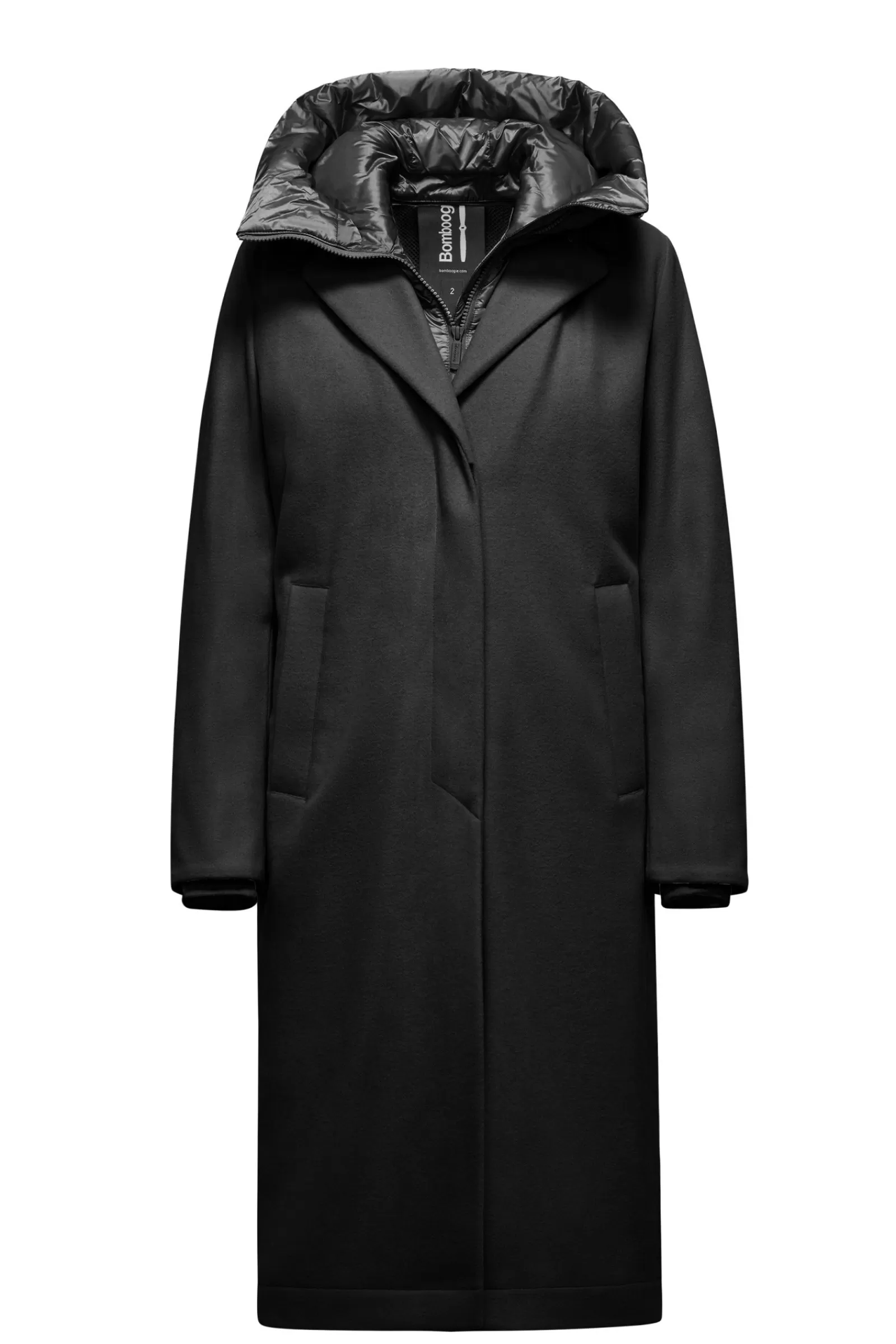 Donna Bomboogie Cappotti>Cappotto Lungo Donna Con Davantino Staccabile