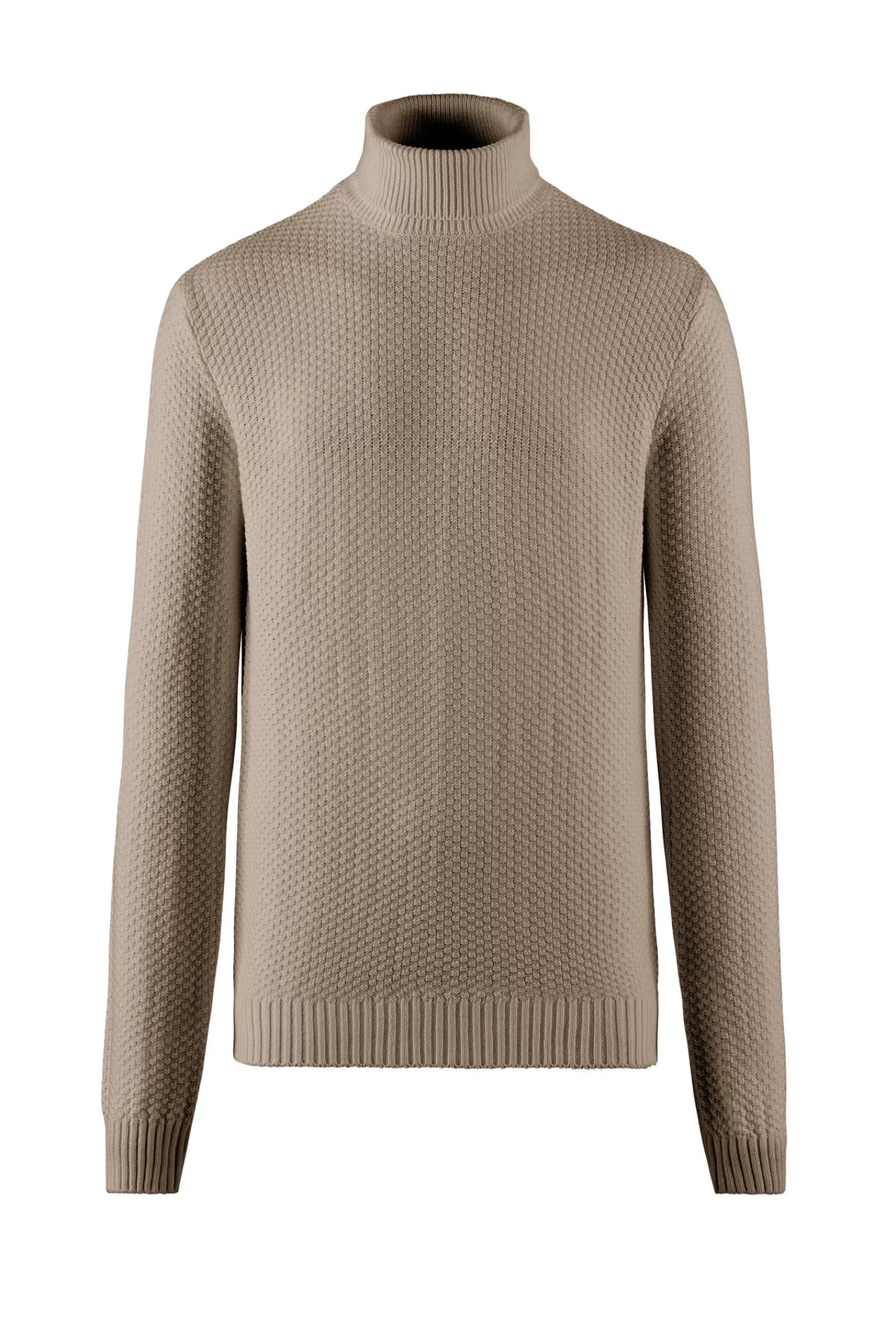 Uomo Bomboogie Maglioni & Pullover>Dolcevita In Tricot Di Cotone E Lana