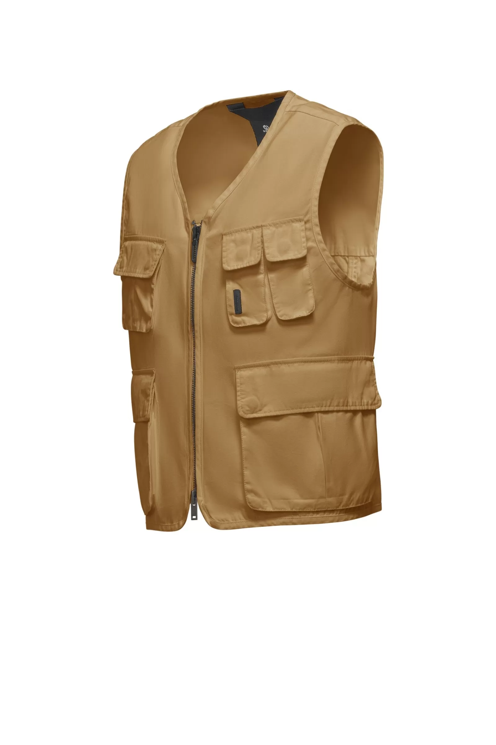 Uomo Bomboogie Smanicati>Gilet Multitasche In Popeline Di Cotone