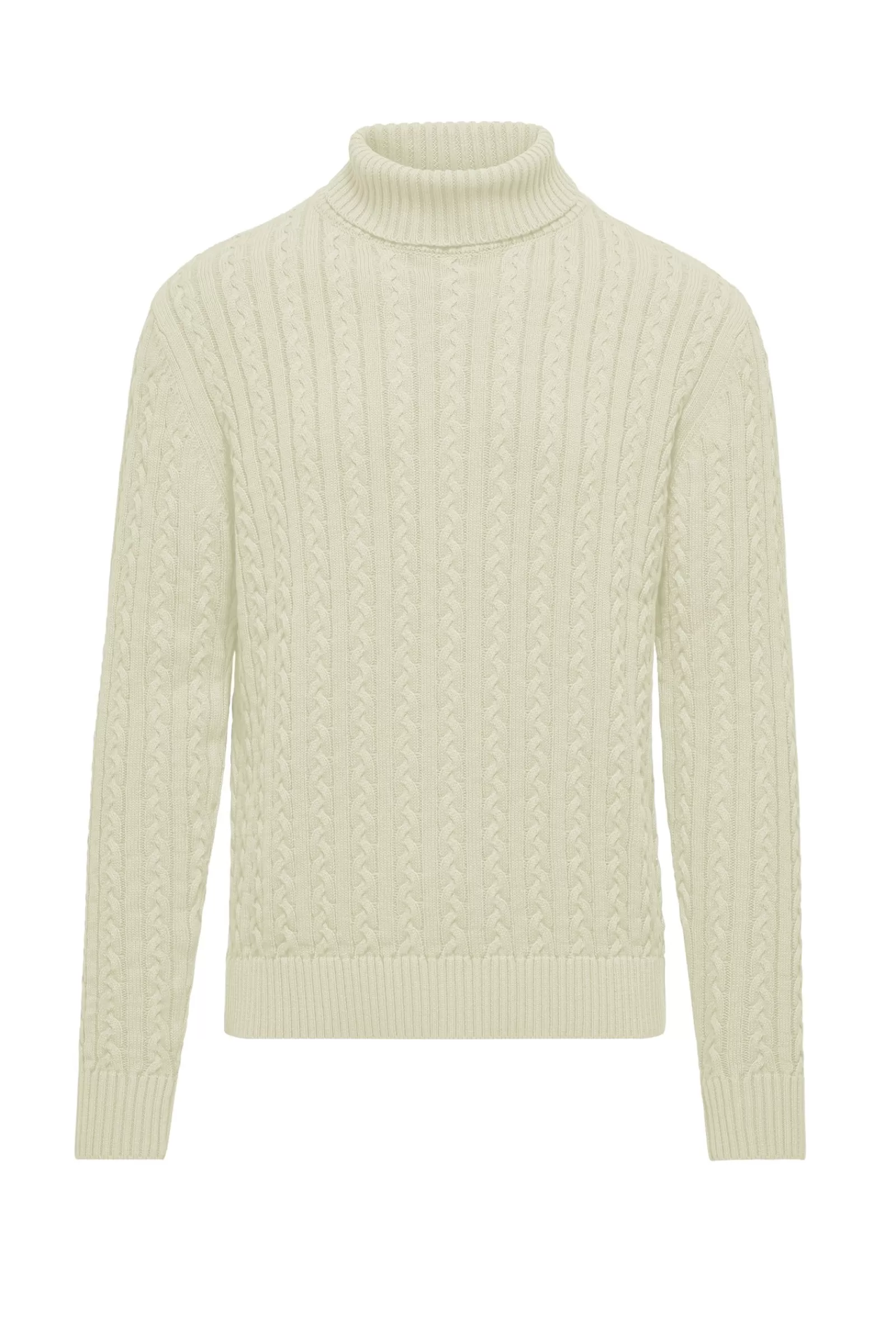 Uomo Bomboogie Maglioni & Pullover>Lupetto A Treccia In Cotone