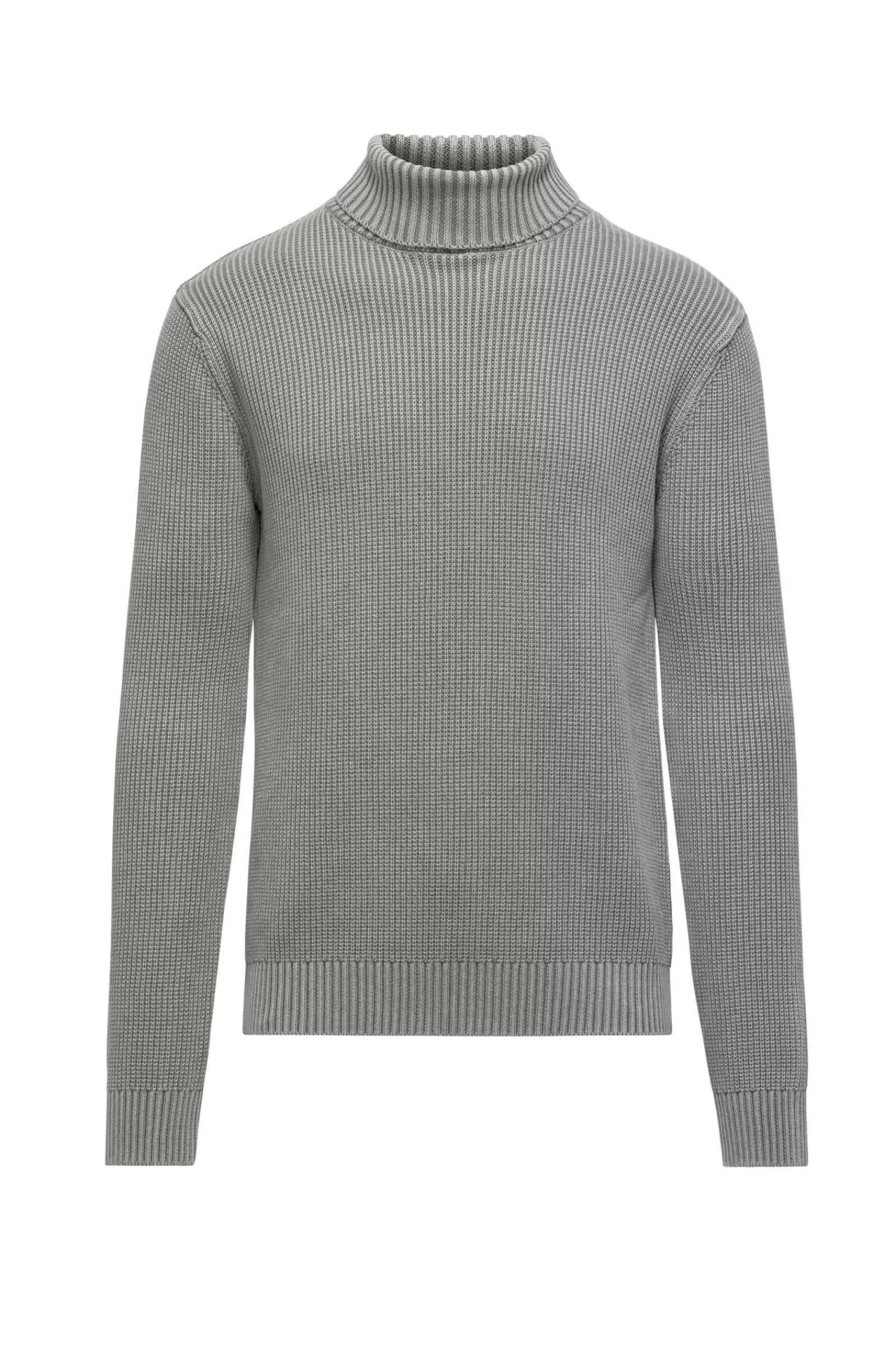 Uomo Bomboogie Maglioni & Pullover>Maglia Girocollo In Cotone Tinto A Freddo