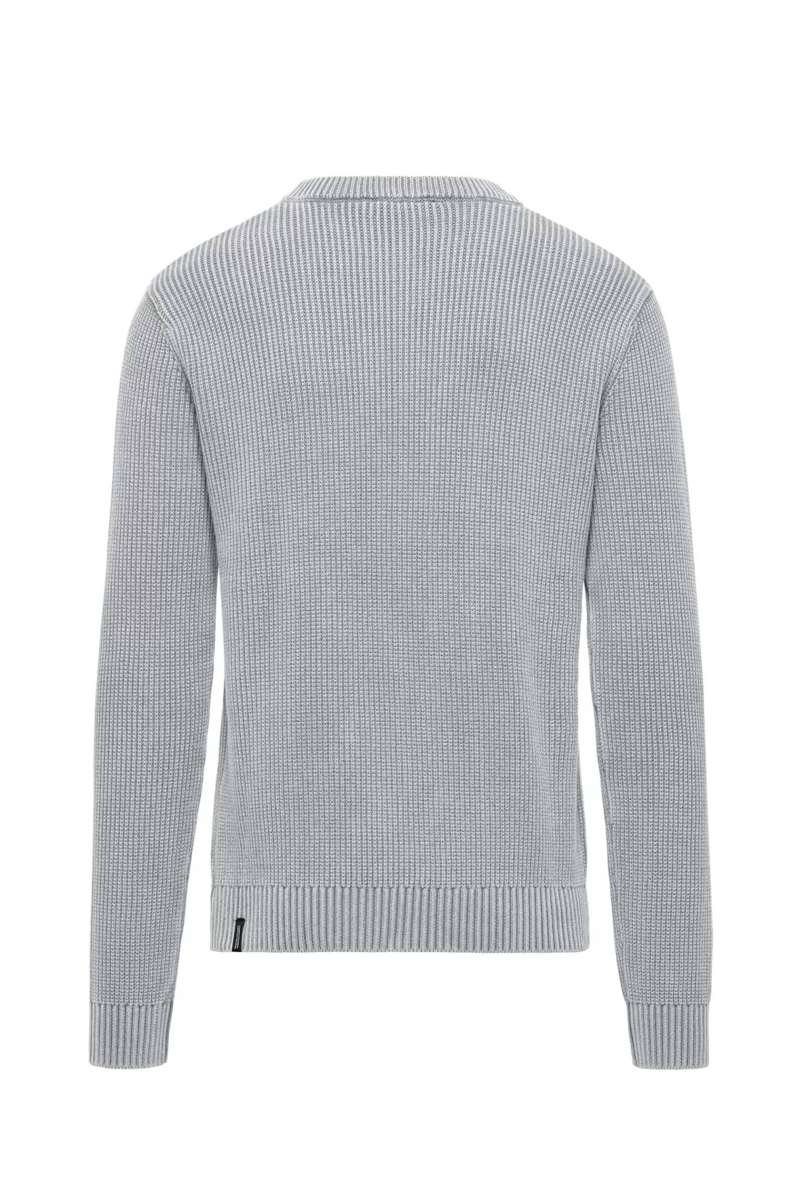 Uomo Bomboogie Maglioni & Pullover>Maglia Girocollo In Cotone Tinto A Freddo