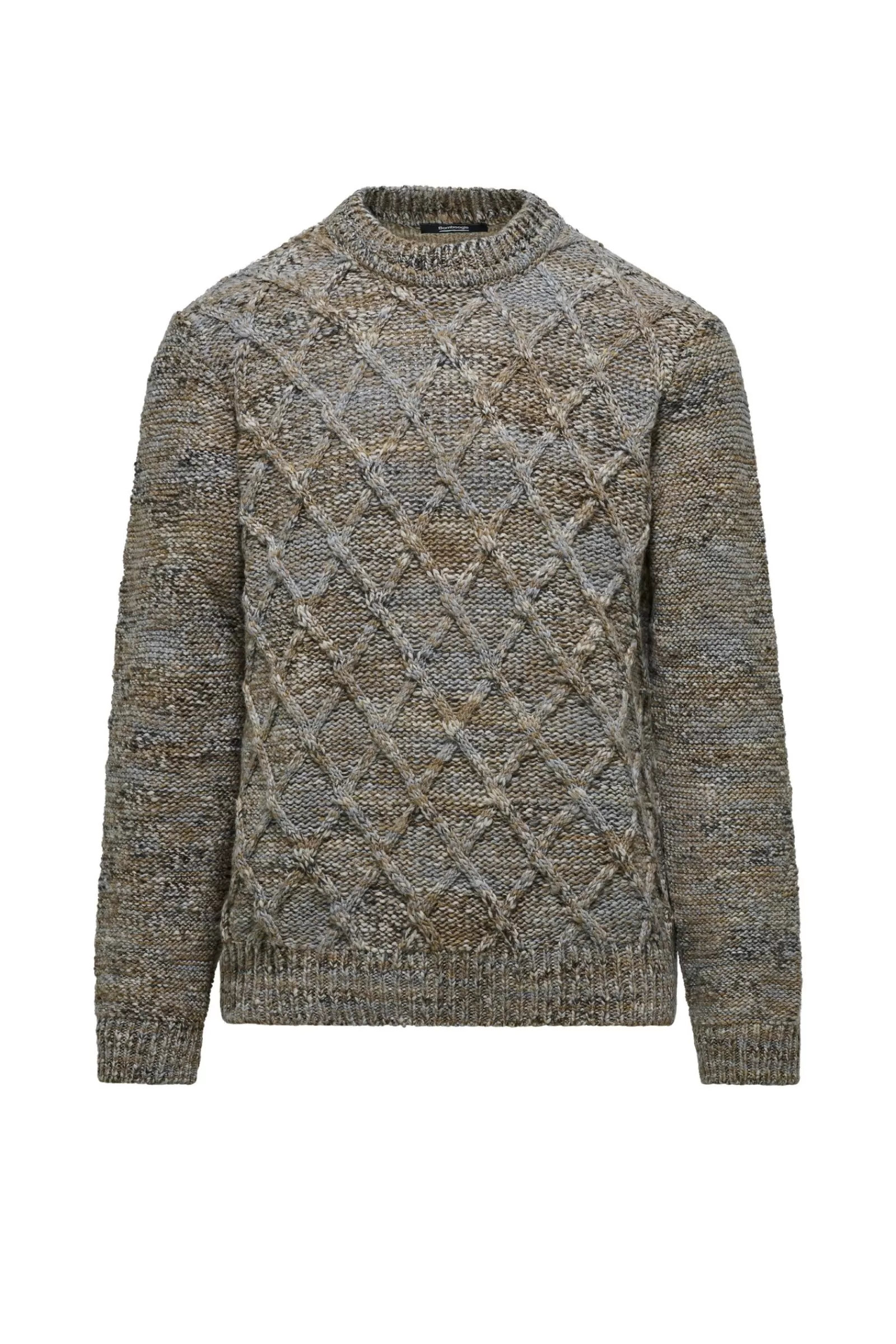 Uomo Bomboogie Maglioni & Pullover>Maglione Girocollo Filato Multicolore