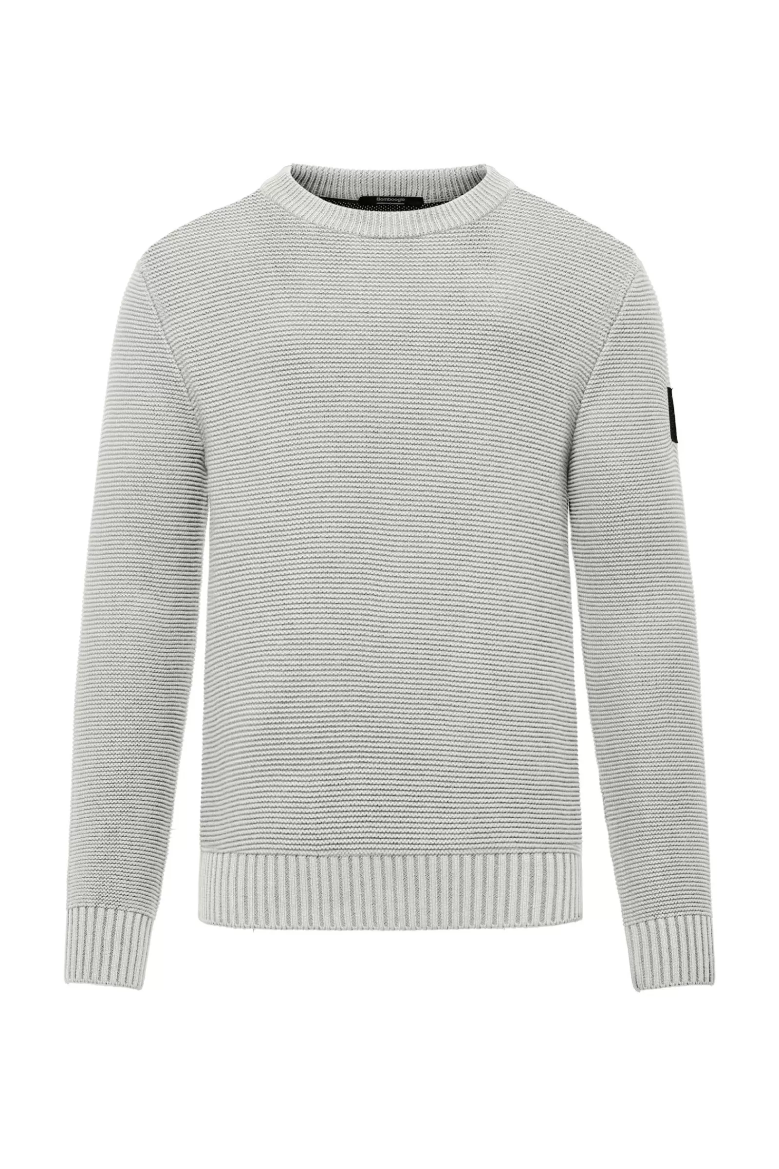 Uomo Bomboogie Maglioni & Pullover>Maglione Girocollo In Cotone Tinto A Freddo