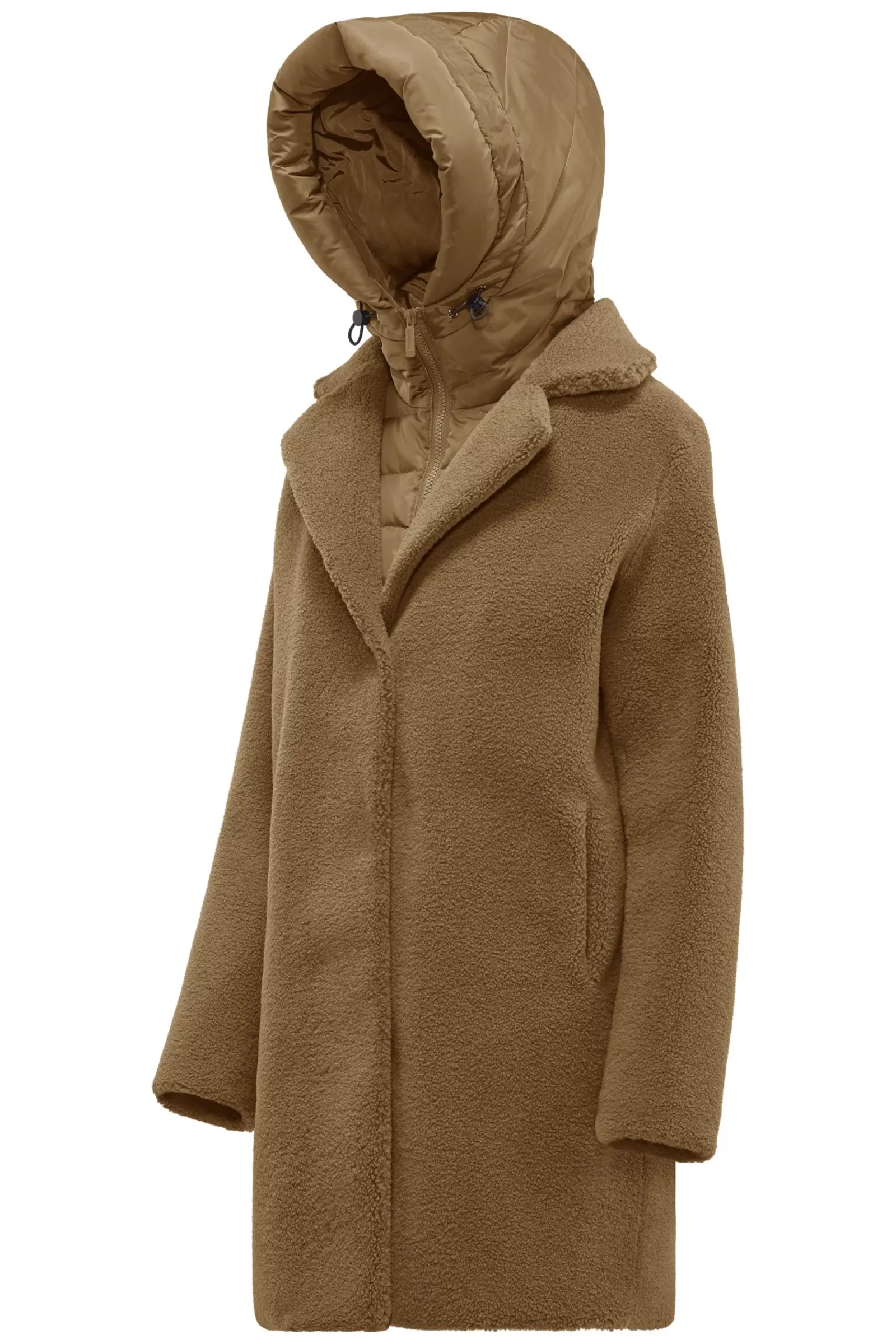 Donna Bomboogie Cappotti>Odessa Overcoat - Cappotto In Sherpa Fleece