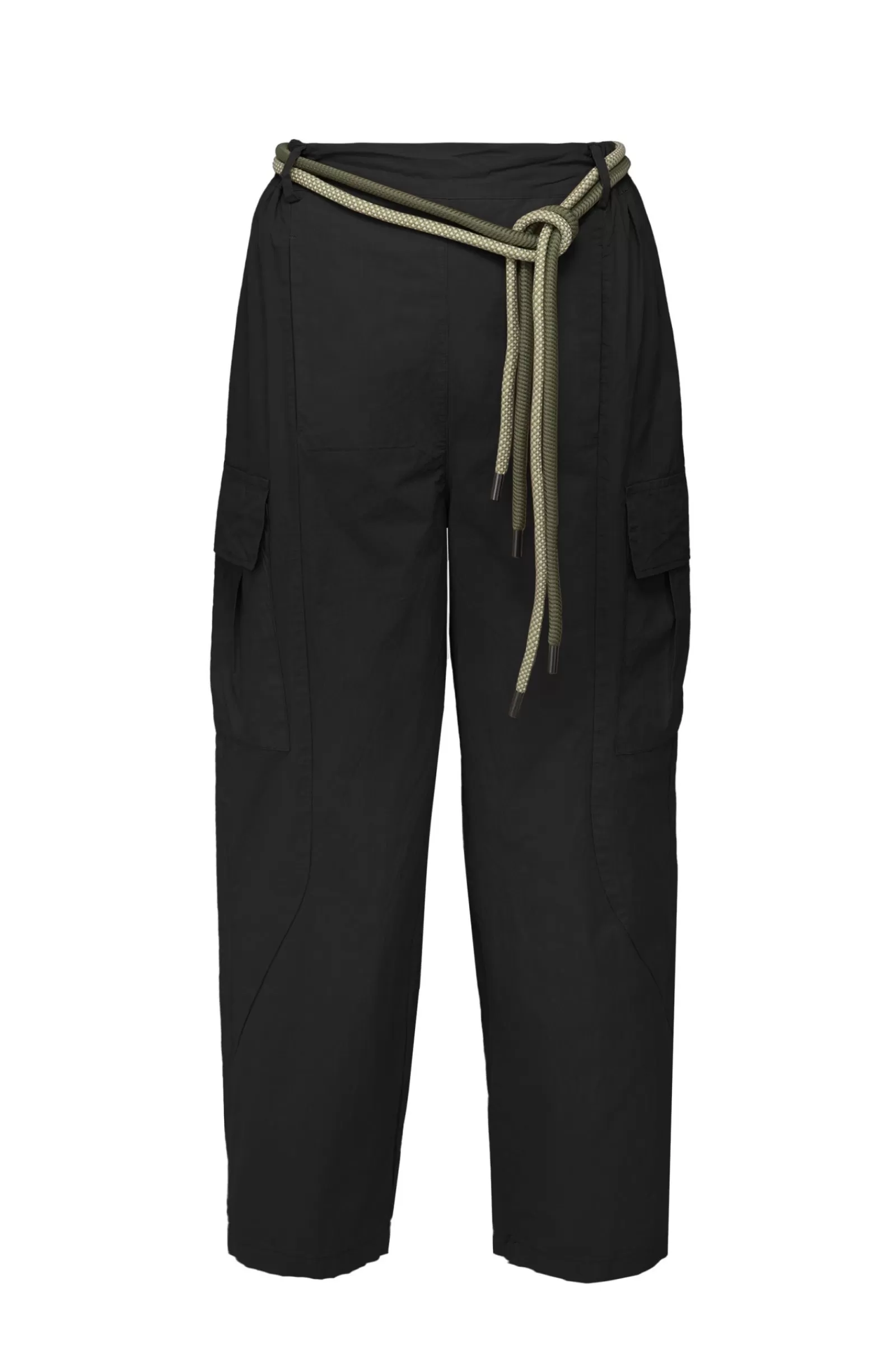 Donna Bomboogie Pantaloni>Pantaloni Cargo Balloon Fit Con Cintura In Corda Bicolore