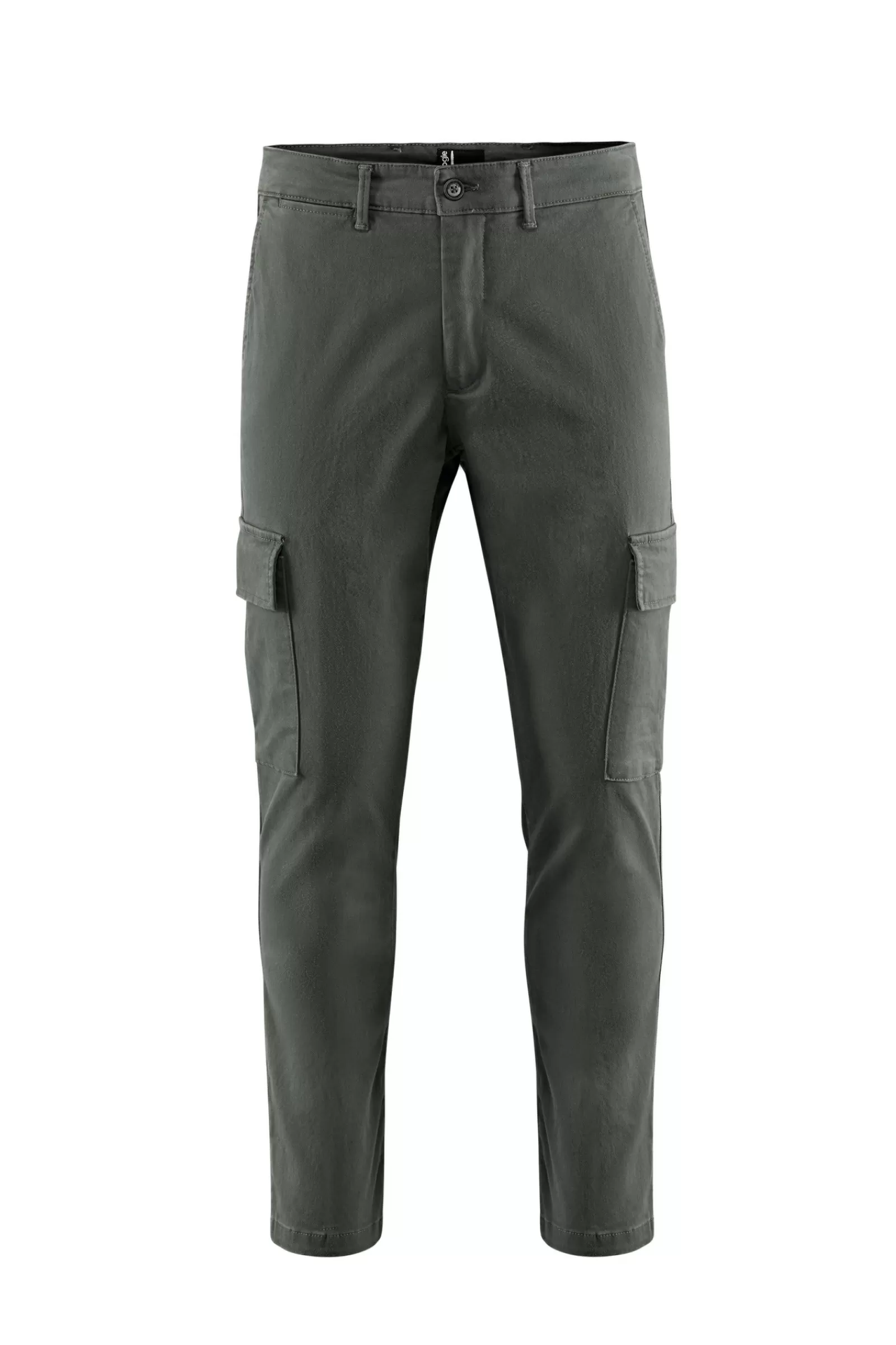 Uomo Bomboogie Pantaloni>Pantaloni Cargo In Gabardina Di Cotone