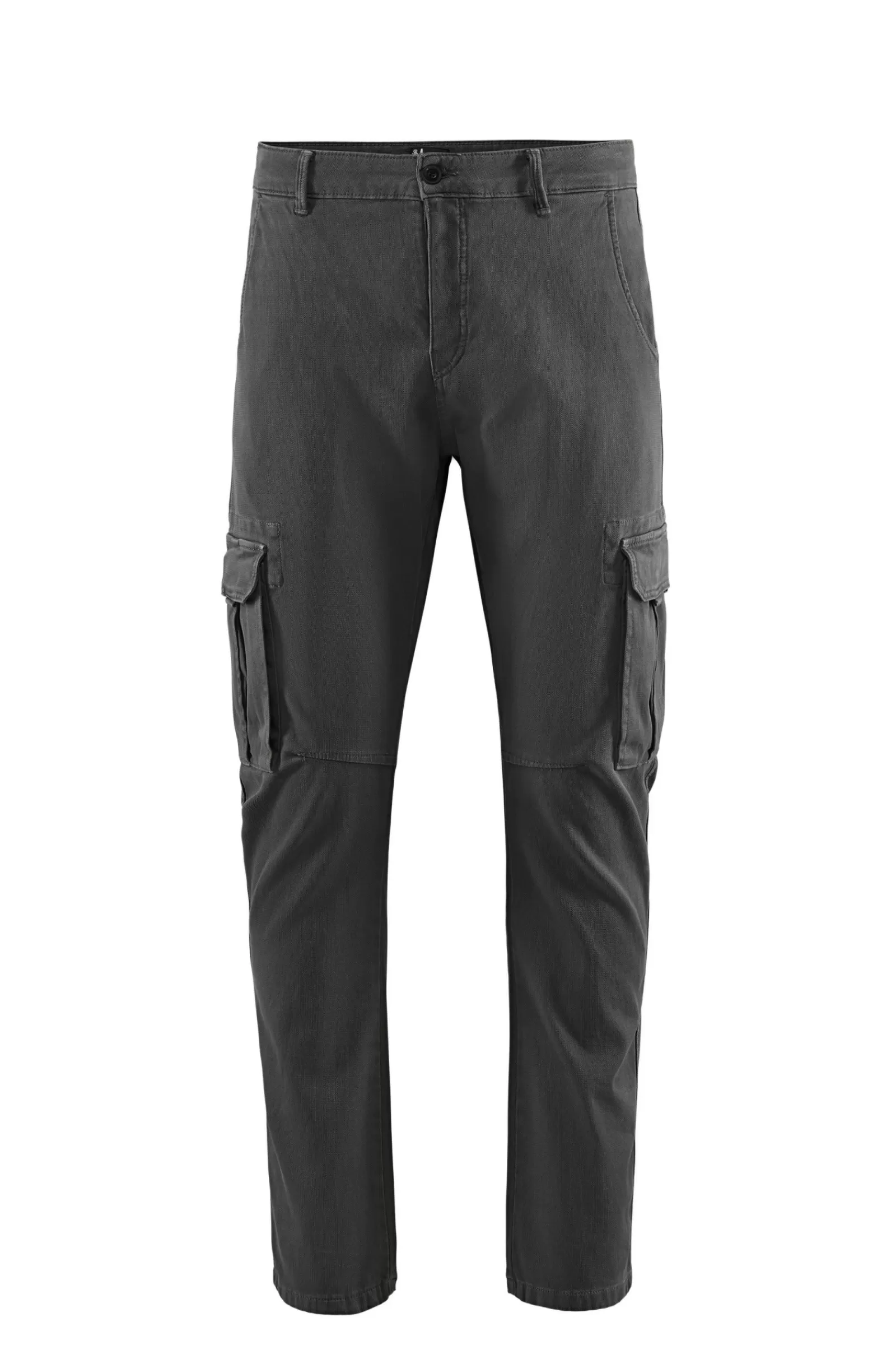 Uomo Bomboogie Pantaloni>Pantaloni Cargo In Piquet Di Cotone Stretch