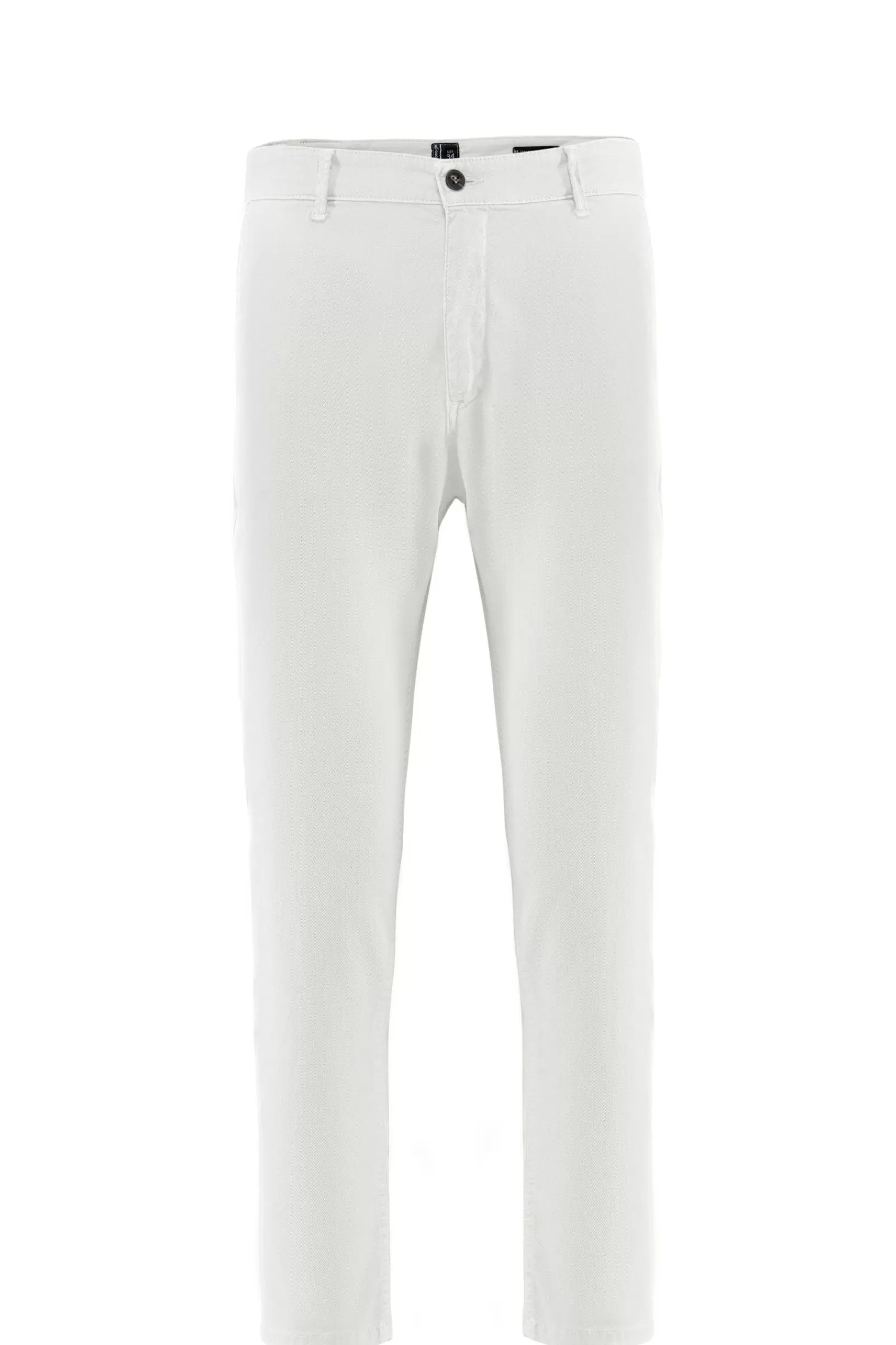 Uomo Bomboogie Pantaloni>Pantaloni Chino In Piquet Di Cotone Stretch