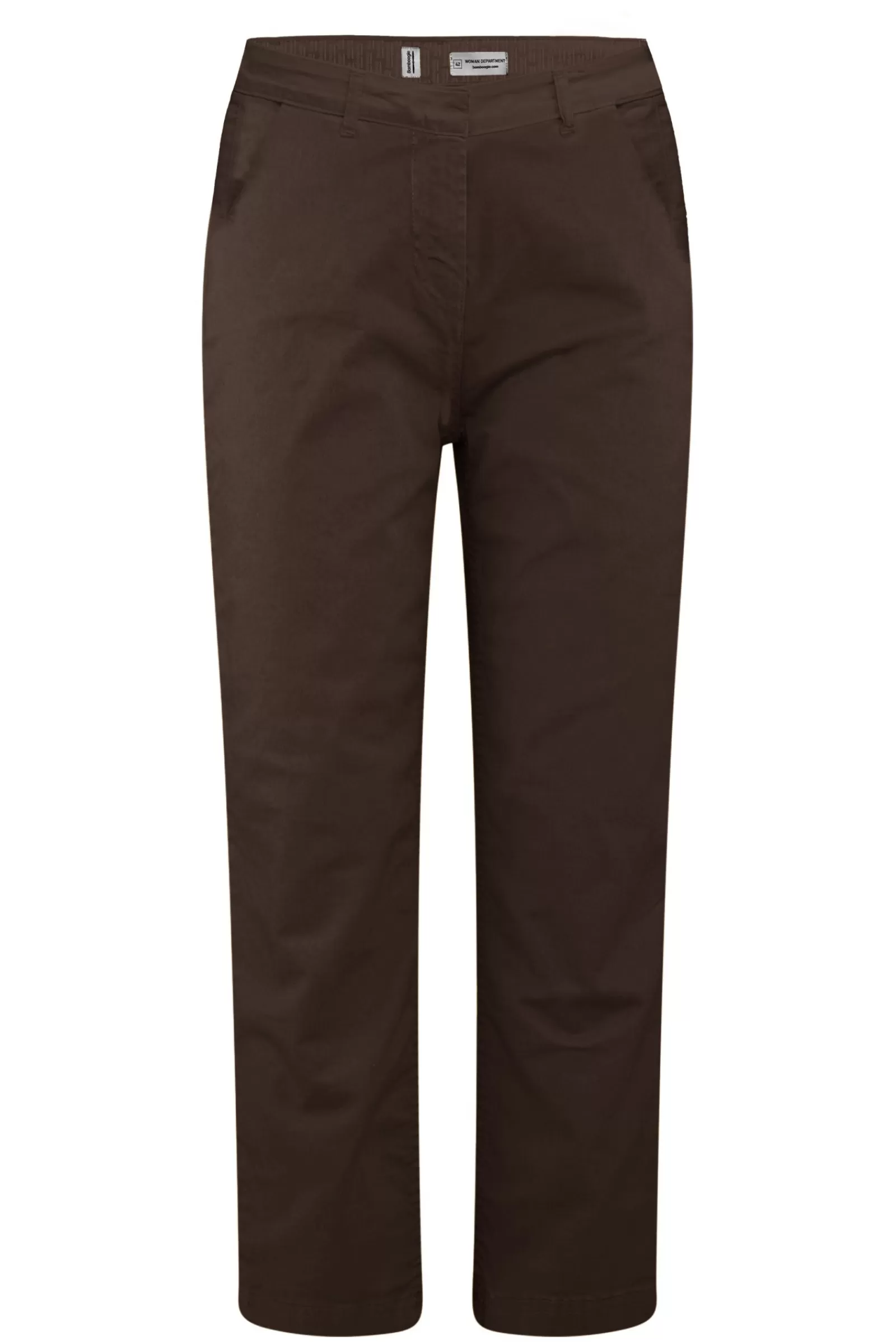 Donna Bomboogie Pantaloni>Pantaloni Chino In Raso Di Cotone Stretch Pesante