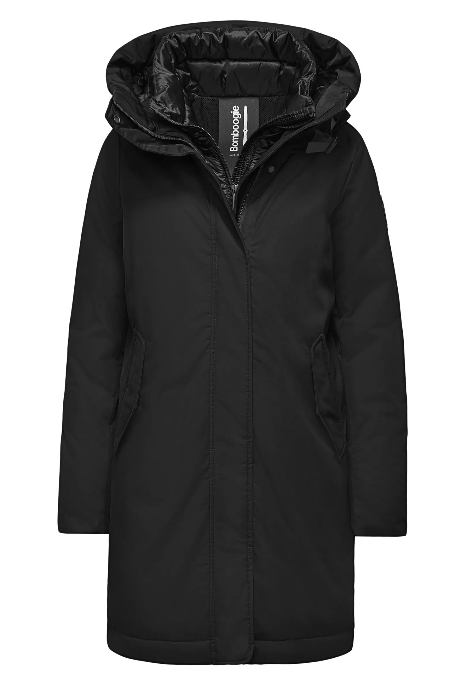 Donna Bomboogie Parka>Parka Con Doppio Collo