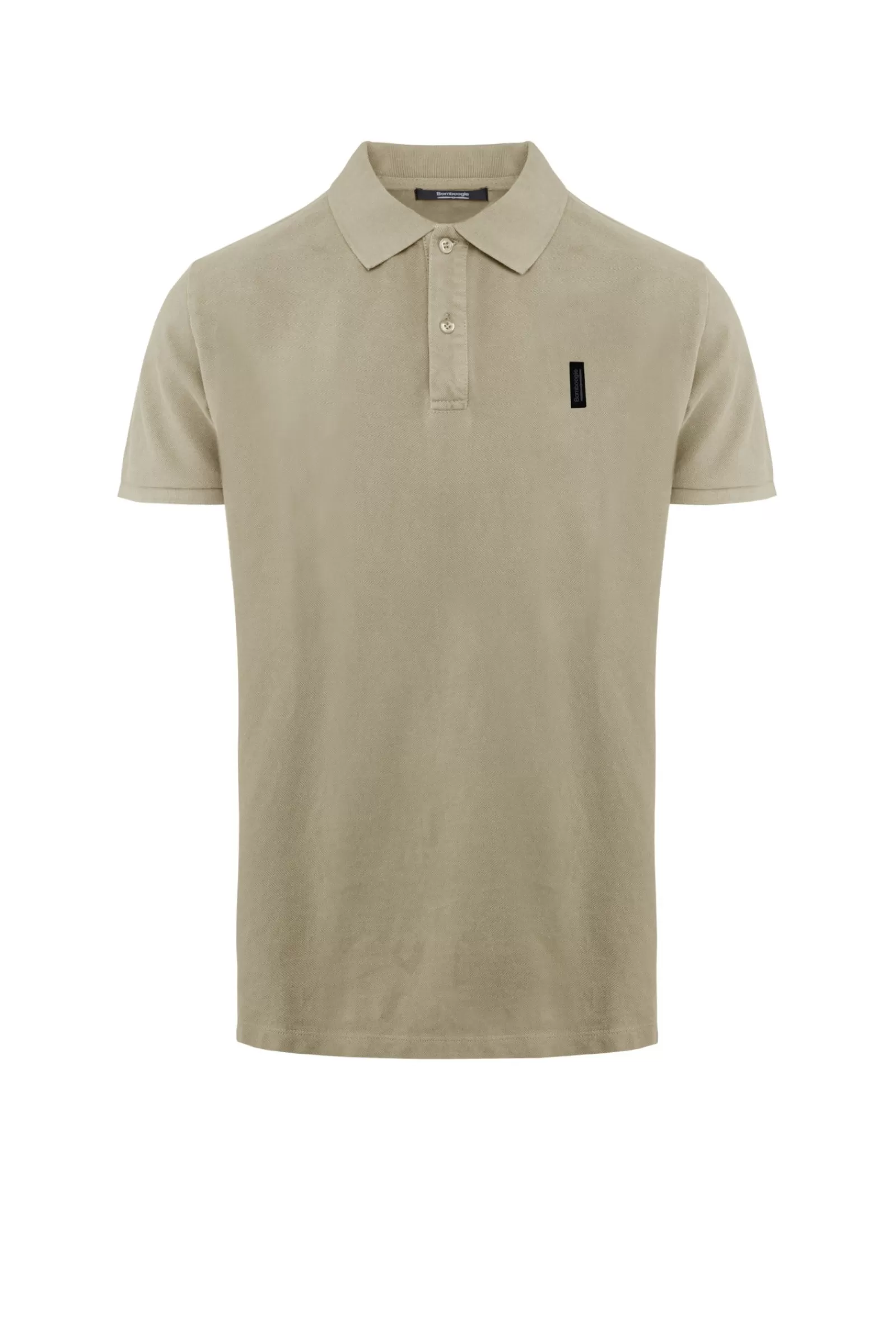 Uomo Bomboogie T-Shirts & Polo>Polo A Manica Corta In Cotone Piquet Tinto Capo