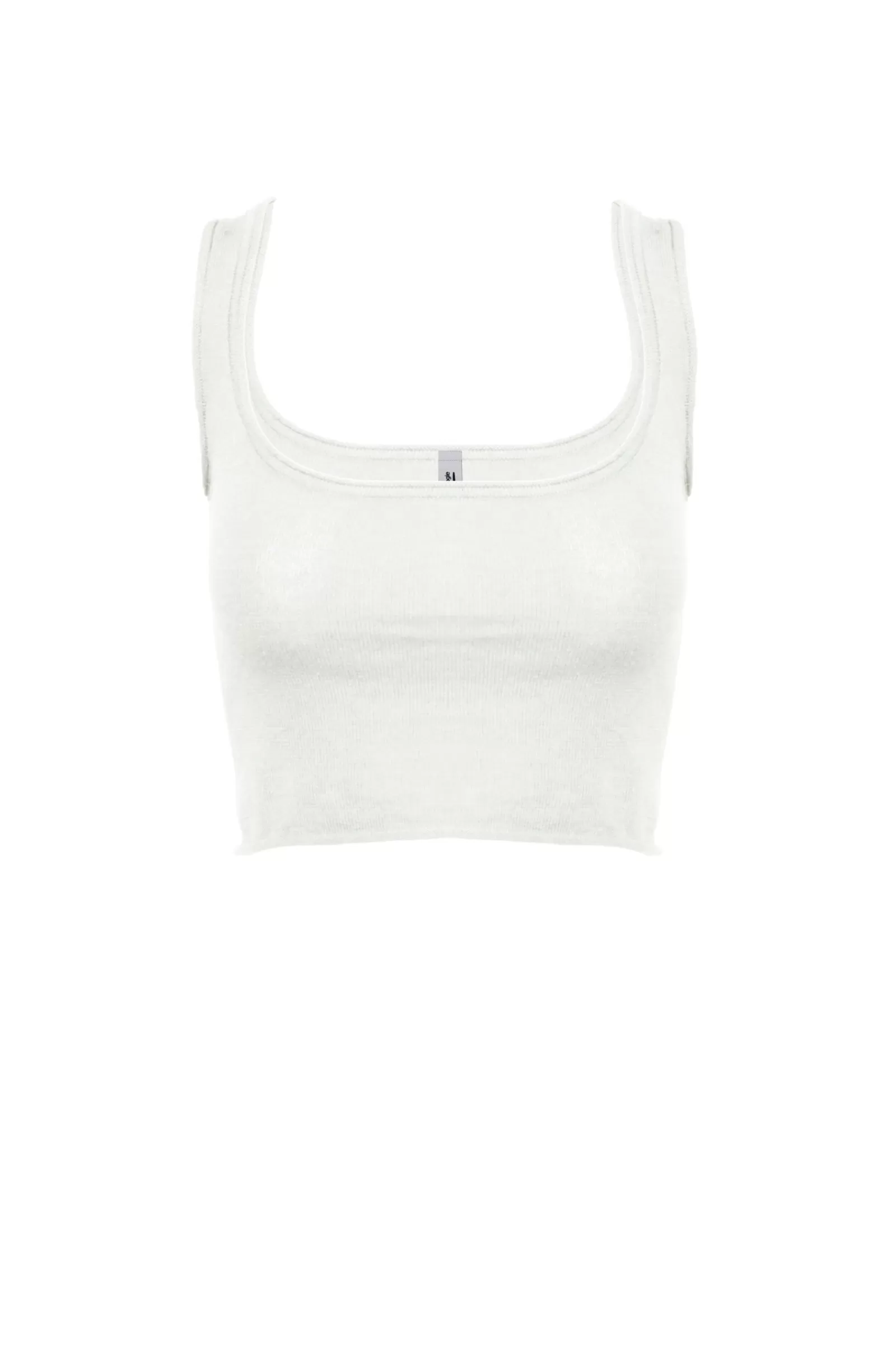 Donna Bomboogie T-Shirts>Tank Top In Jersey Di Cotone Misto Lino