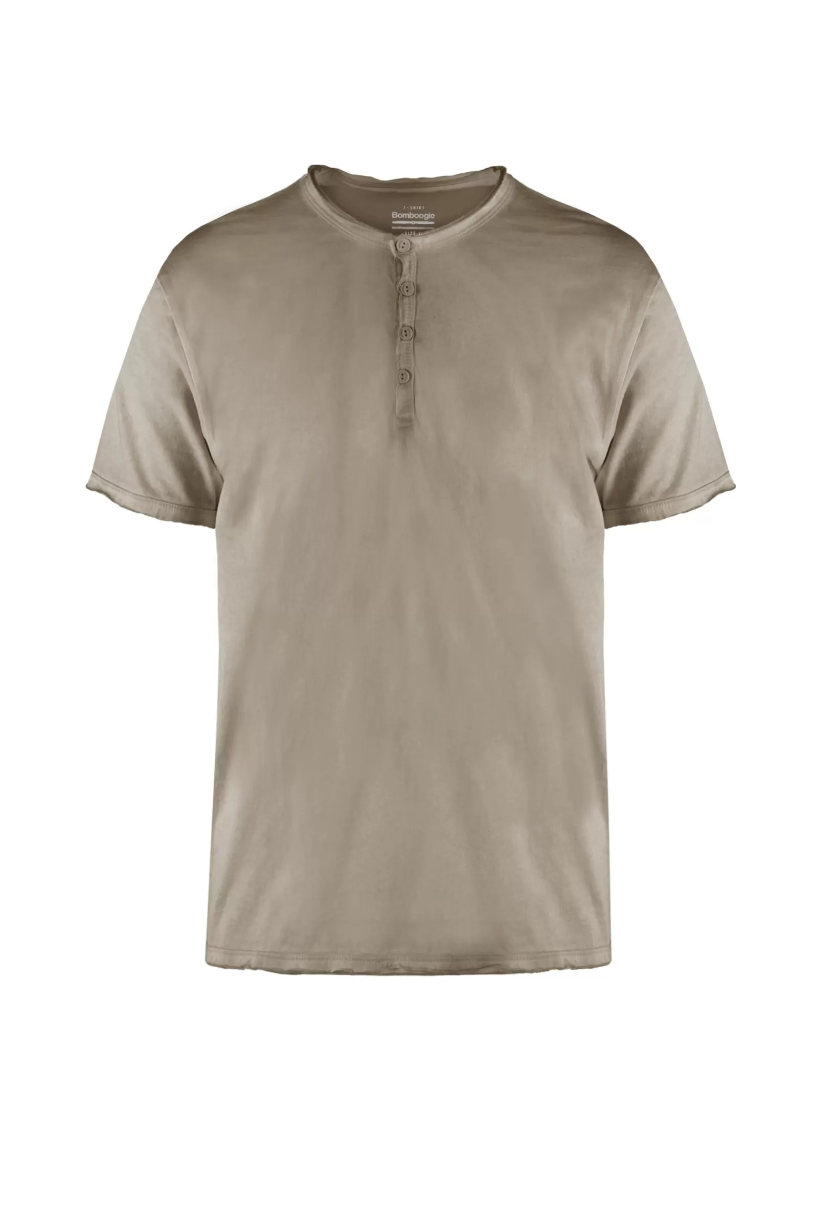 Uomo Bomboogie T-Shirts & Polo>T-Shirt A Manica Corta Con Bottoni