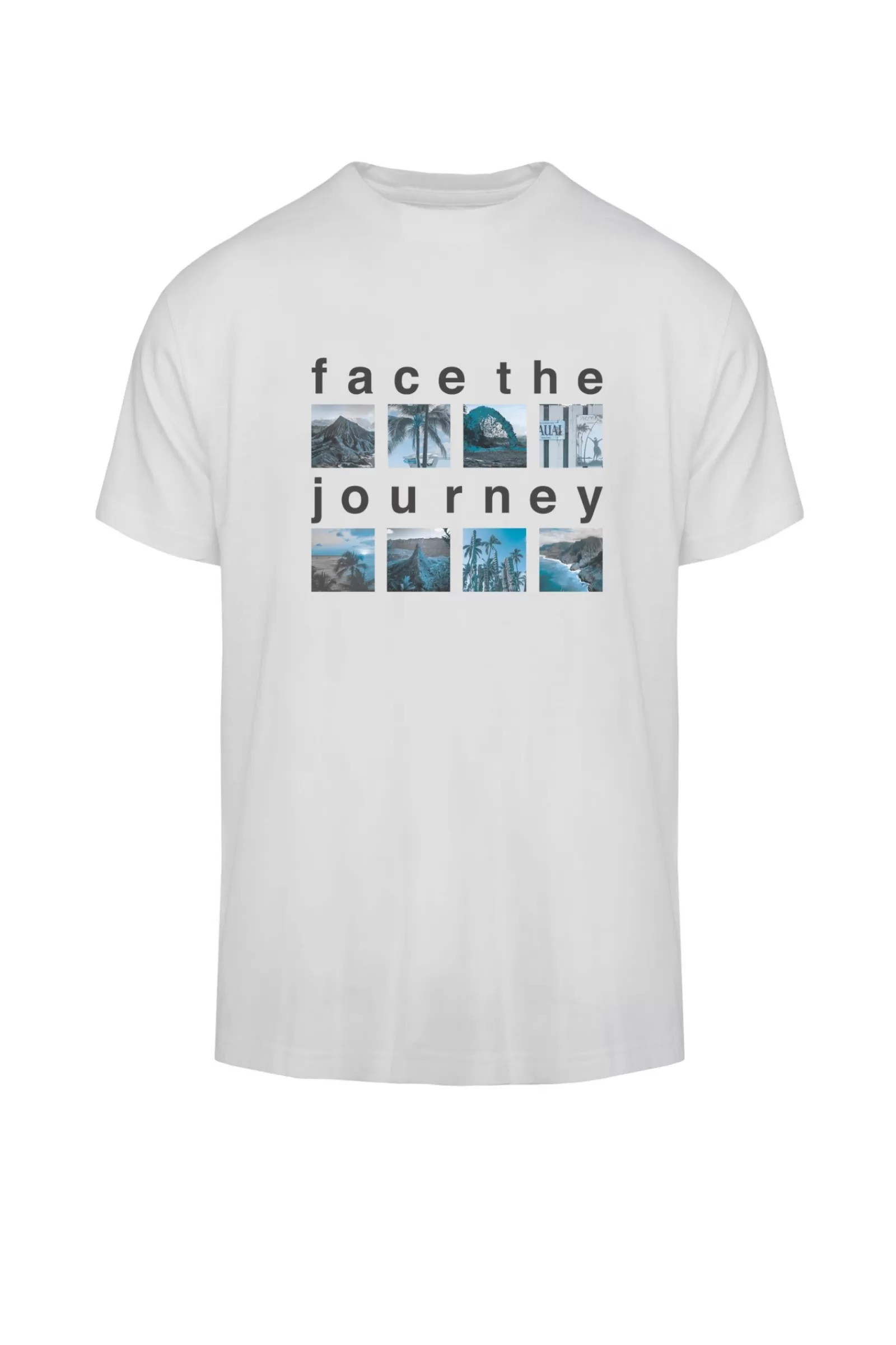 Uomo Bomboogie T-Shirts & Polo>T-shirt Con Stampa Face The Journey