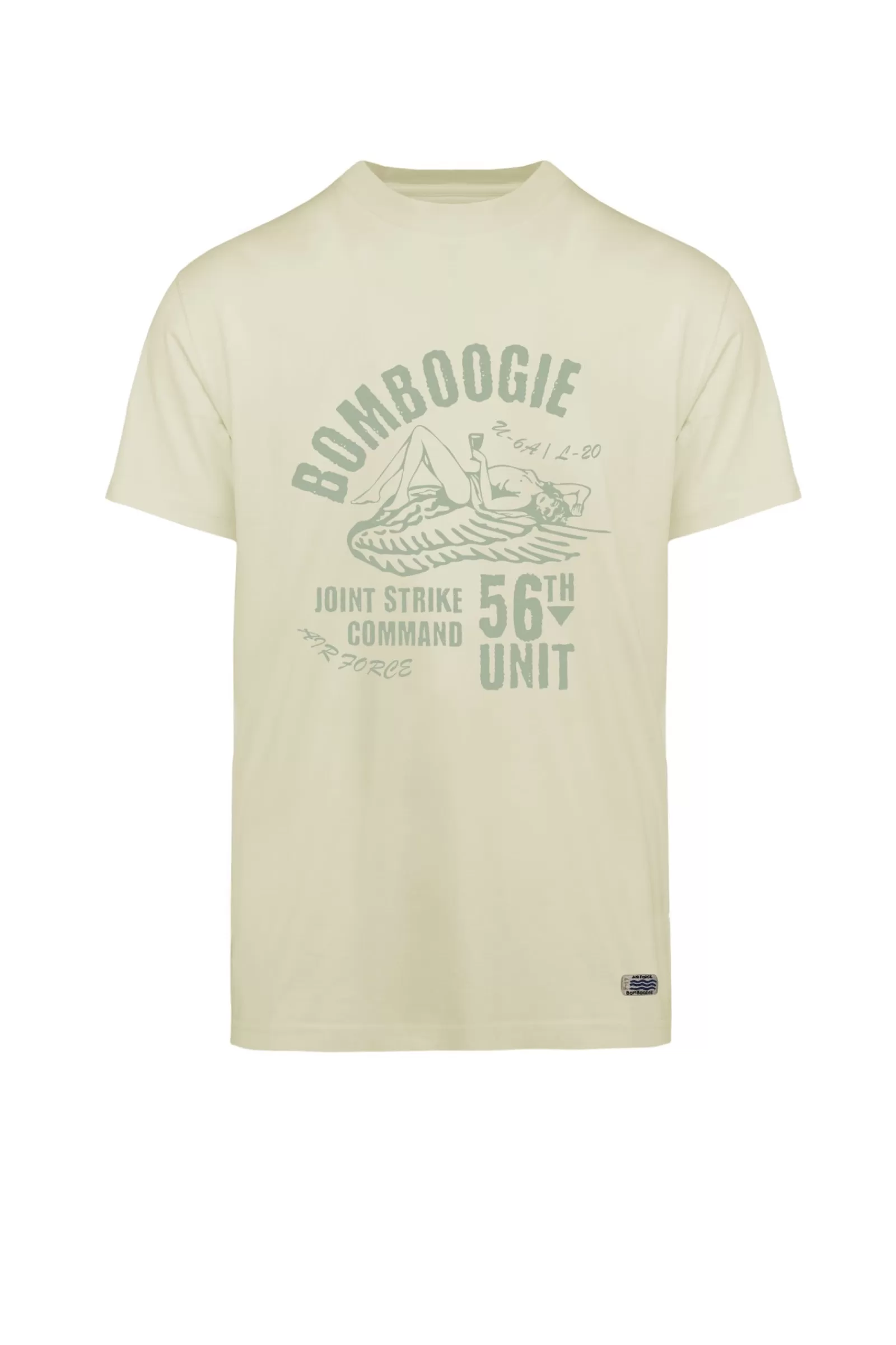 Uomo Bomboogie T-Shirts & Polo>T-shirt Faded Con Pin Up Con Ali