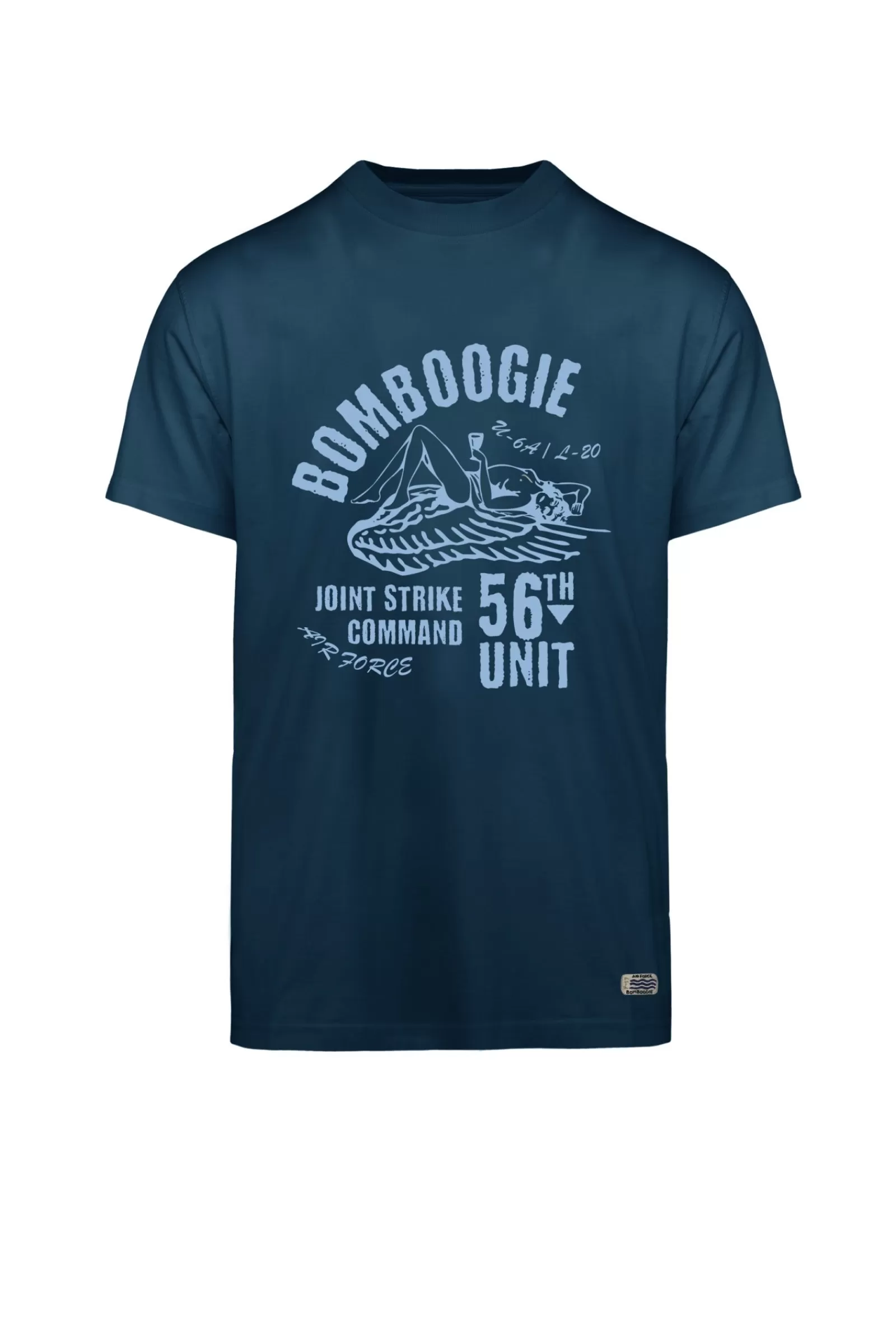 Uomo Bomboogie T-Shirts & Polo>T-shirt Faded Con Pin Up Con Ali