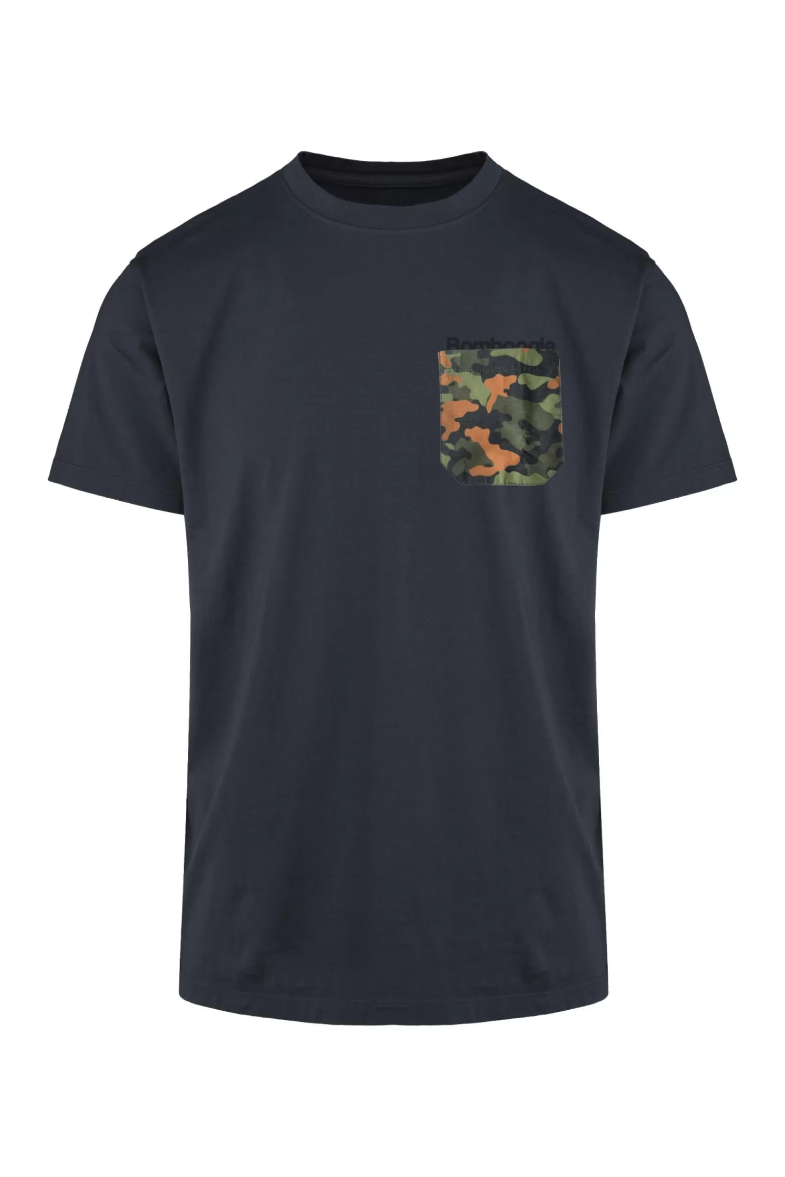 Uomo Bomboogie T-Shirts & Polo>T-shirt Girocollo Con Taschino Camo