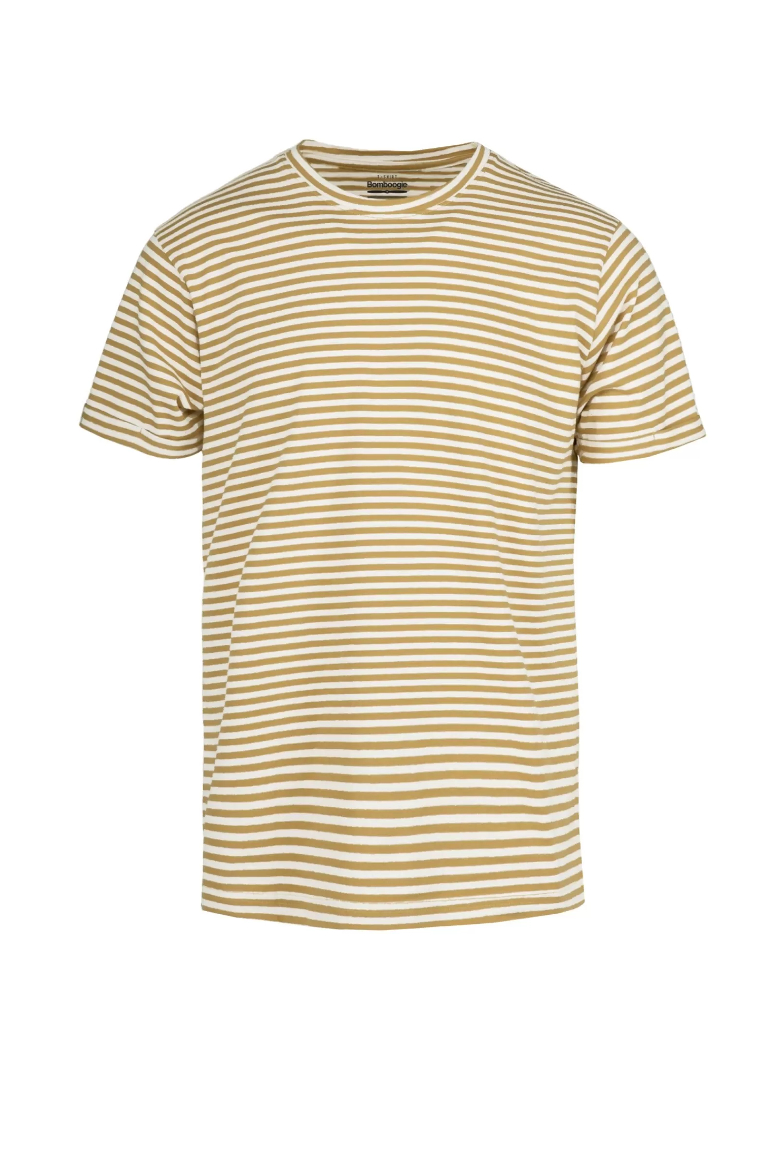 Uomo Bomboogie T-Shirts & Polo>T-Shirt Manica Corta In Cotone Rigato